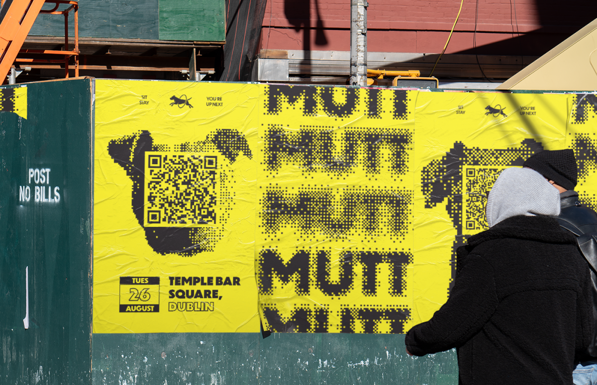 Posters mocked up on urban setting