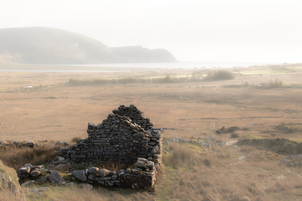 Stone cottage on Achill island