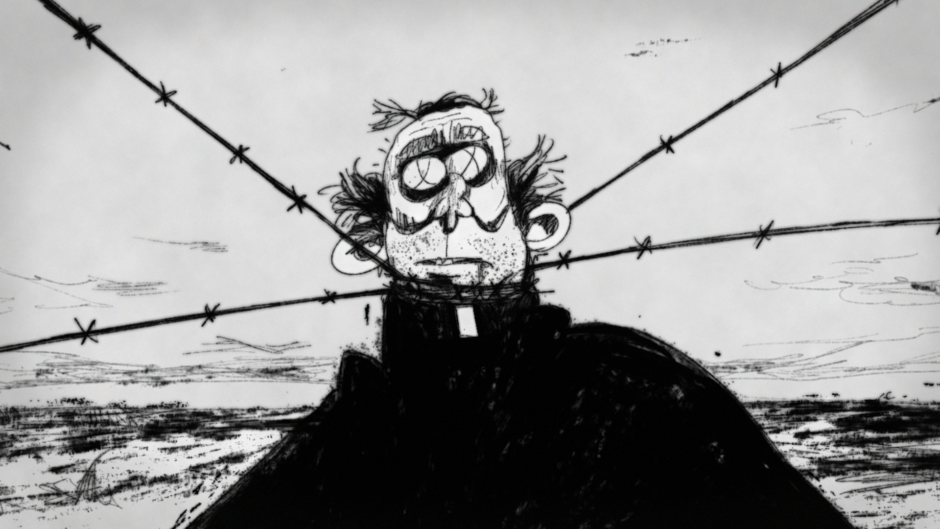 still of characters face