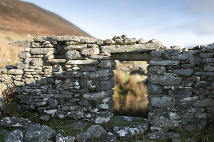 stone ruin on Achill island