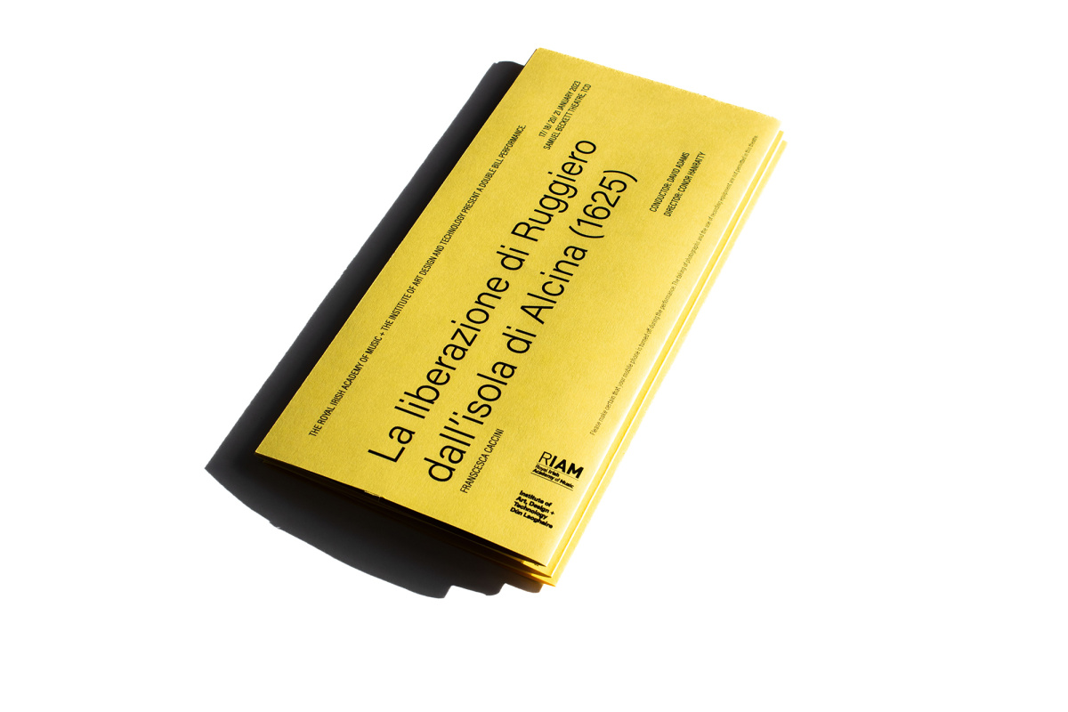 Programme leaflet for opera