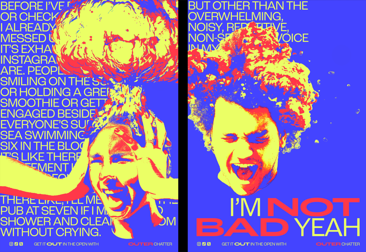 Suite of posters for outer chatter campaign