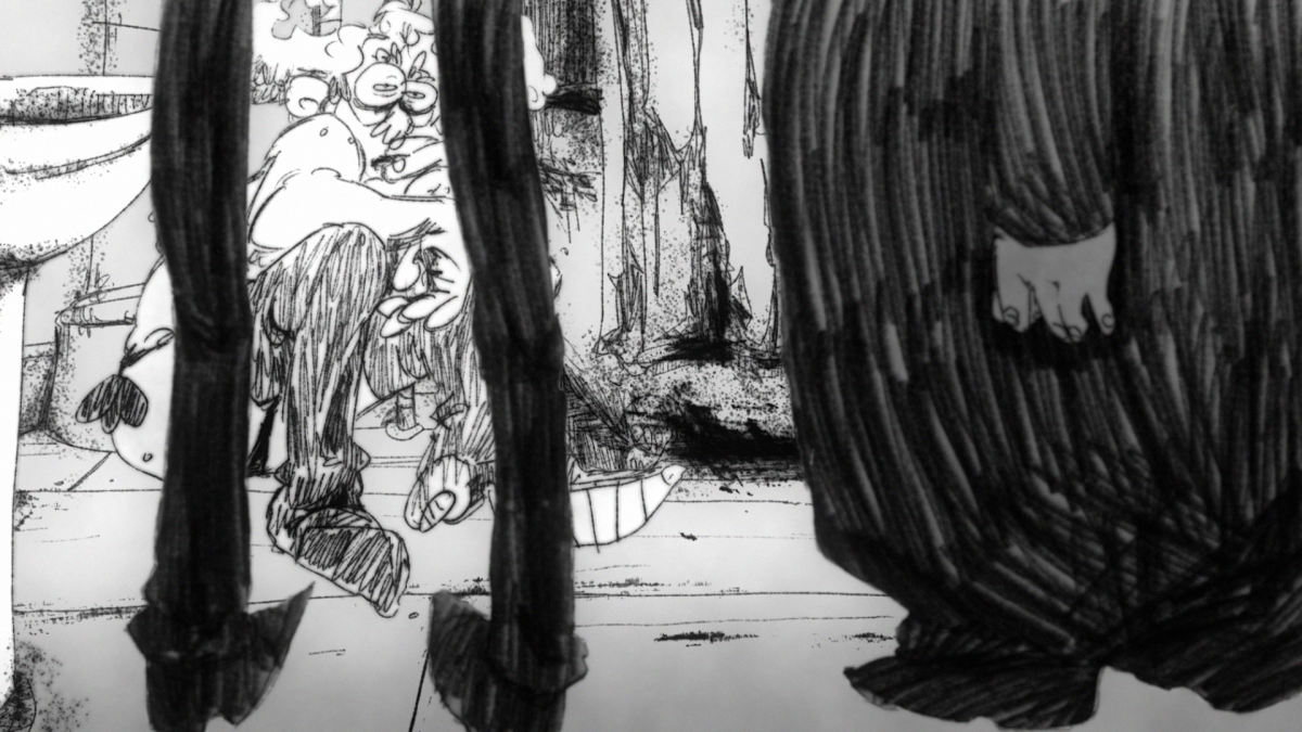 still of characters legs