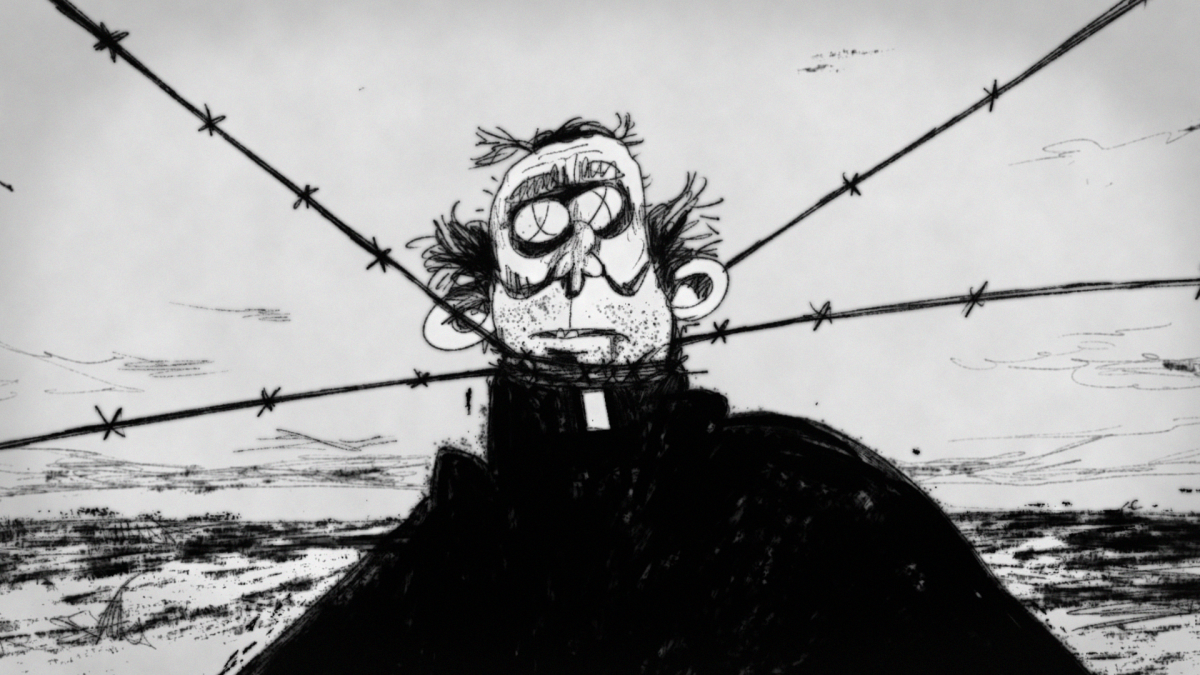 still of characters face